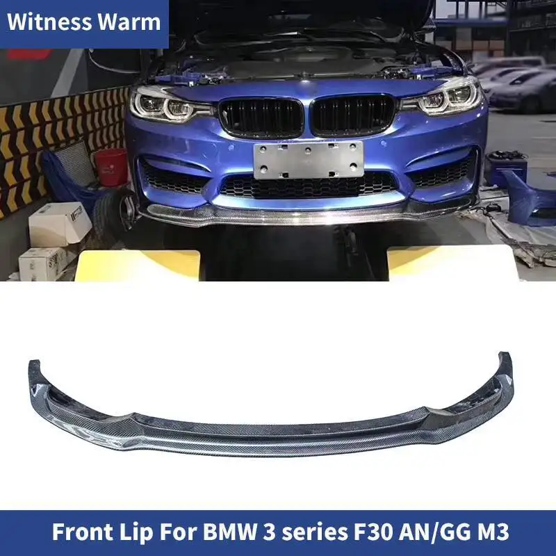 Fibre de carbone/frp pour Bmw série 3 F30 320i 328i 335i An M3 lèvre de pare-chocs avant becquet godes de menton 2012 - 2018