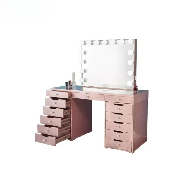 Beauty desk, makeup dresser, makeup mirror with lamp