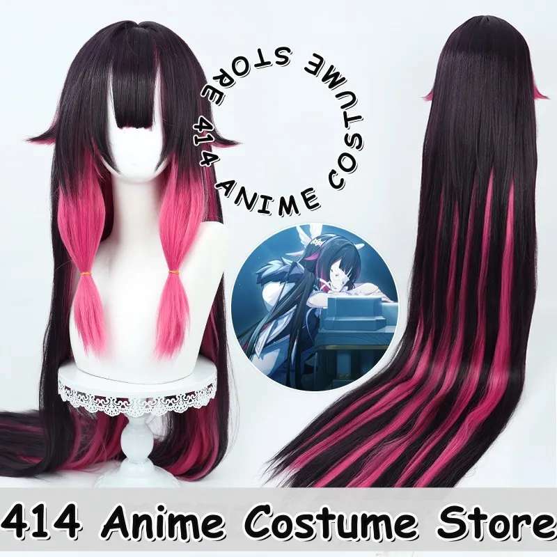 

Game & Anime Columbina Cosplay Wig Genshin Impact Deep Purple Gradient Heat-Resistant Fiber Synthetic Hair