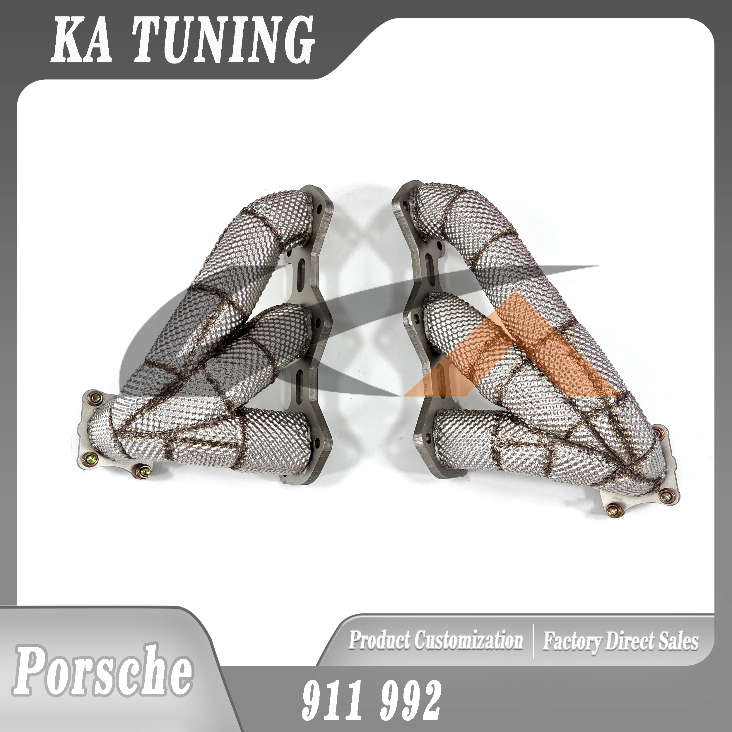

KA Tuning Manifold Exhaust System for Porsche 911 992 3.0T with Heat Shield And Straight Pipe-performance Headers Modifications
