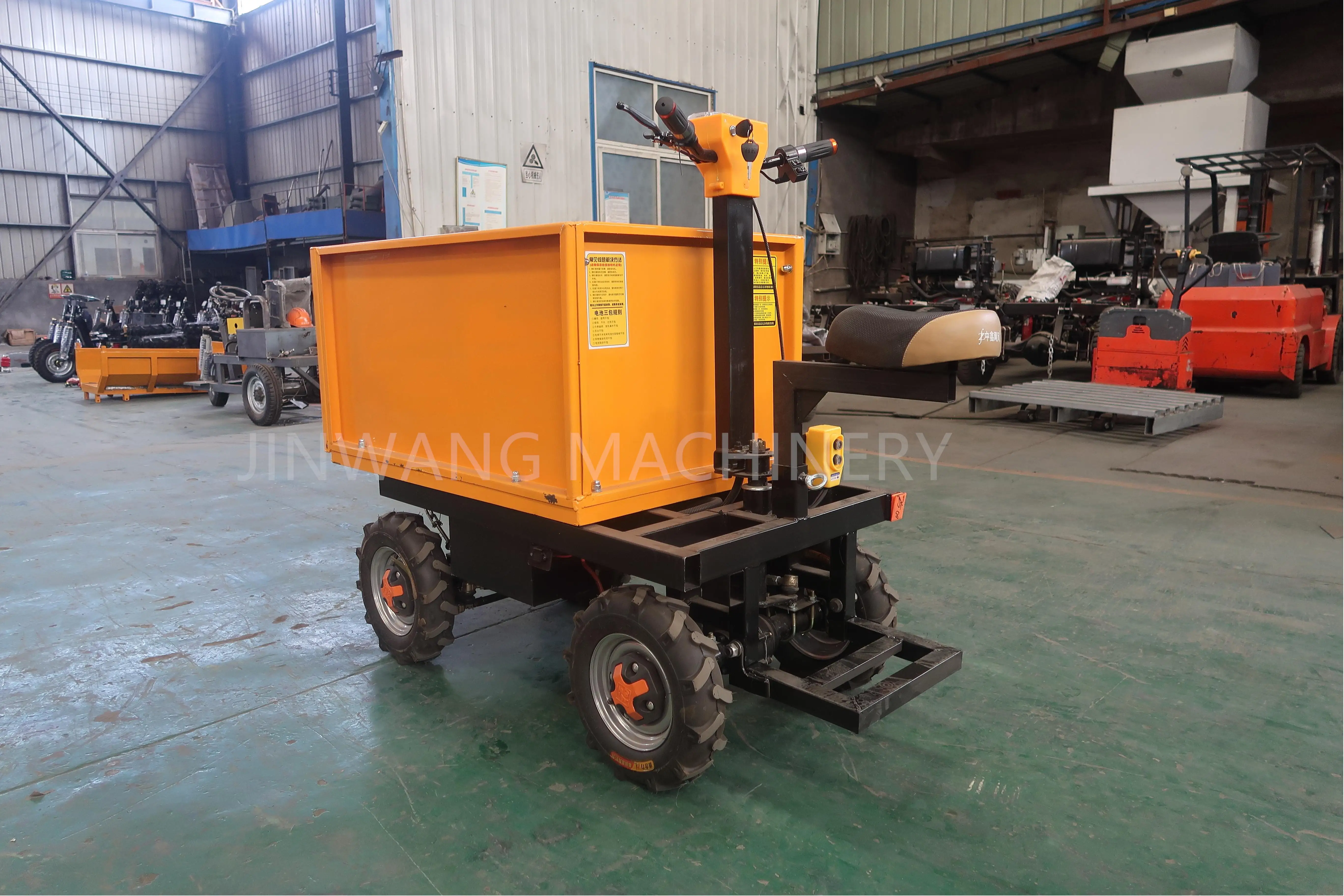 【Best-selling】TH09 Electric Handcart 4 Wheel Cargo Trolley Heavy D-uty Electric Wheelbarrow - Image 5