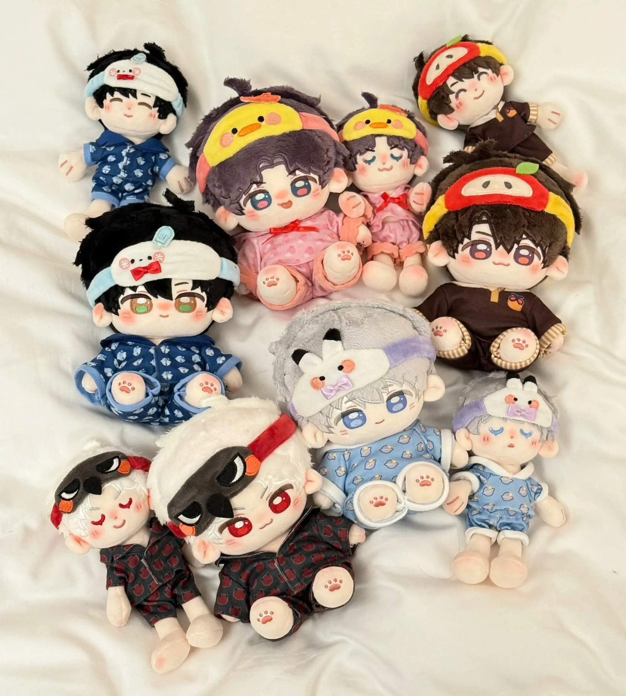 10cm 20cm Doll Clothes Eye Mask Love and Deepspace Sylus Caleb Xavier Zayne Rafayel Sweet Sleep Stuffed Plushies Doll  Anime Toy
