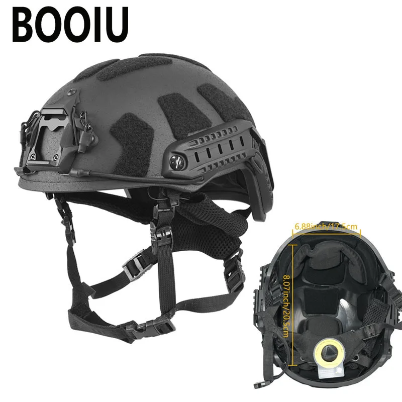 BOOIU Fast Tactical Helmet Wendy Suspension System Fiberglass Outdoor Activity Training Safety Riot And Rapid Protection Helmet