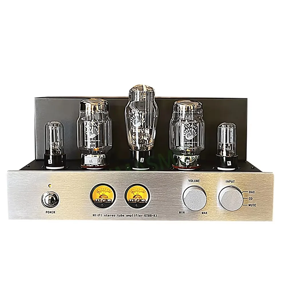 AIYIMA SMSL K1 HIFI KT88 Tube Amplifier Single ended Class A Vacuum Tube Amplifier 2.0 15W Pure Handicraft Weld Power Amp Audio