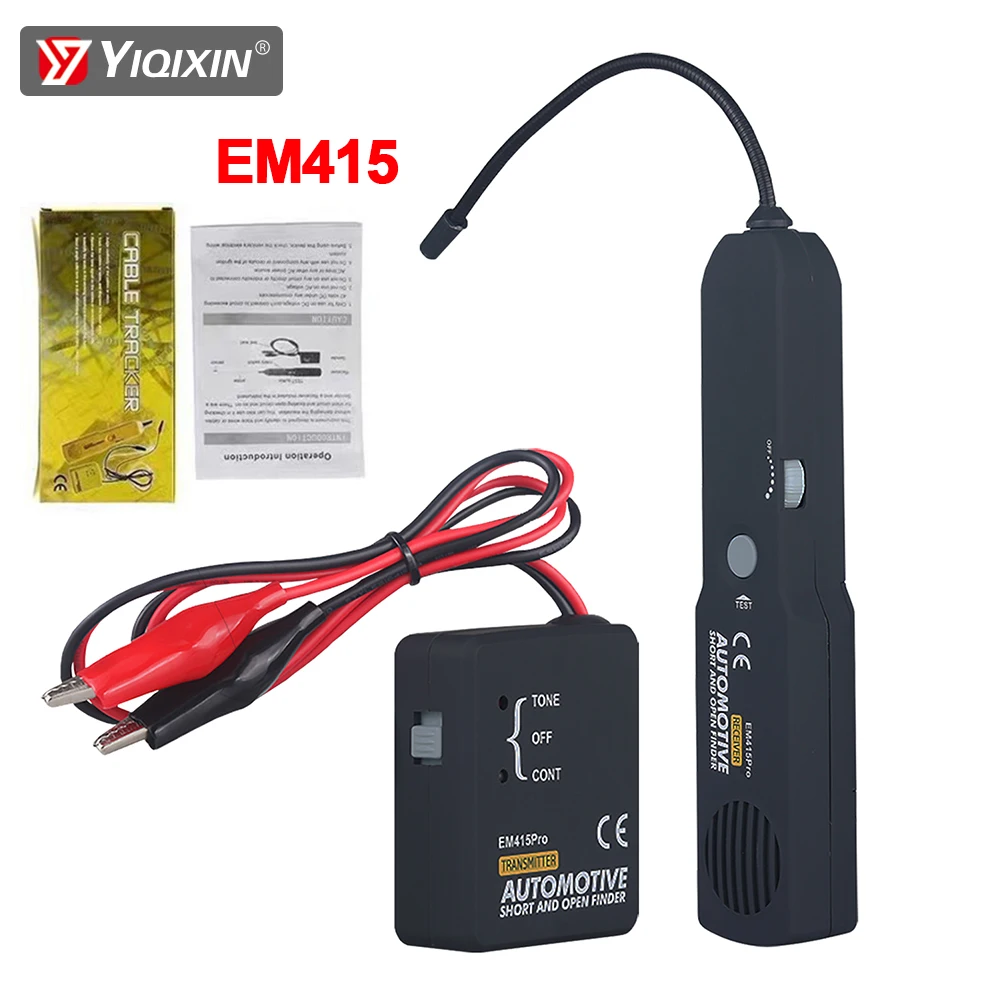 

EM415Pro автомобильный короткий кабельный трекер, открытый провод EM415 PRO 6-42 В постоянного тока, поиск проводов, ремонт автомобиля, диагностические инструменты