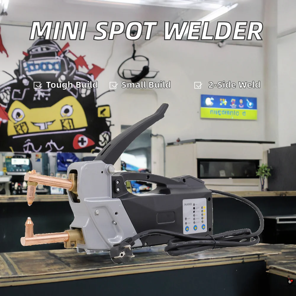 Handheld Auto Car Body Repair Mini Spot Welder Double Side Double Spot Welding Machine Brand New Condition