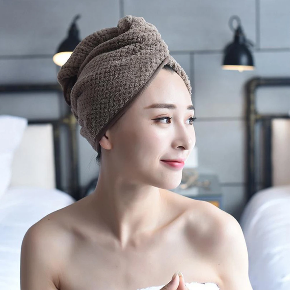 

3pcs Dry Towel Shower Cap Durable Absorbent Home Use Accessories Quick Drying Cap Prevent Hair Loss Reduce Split Ends Long Short