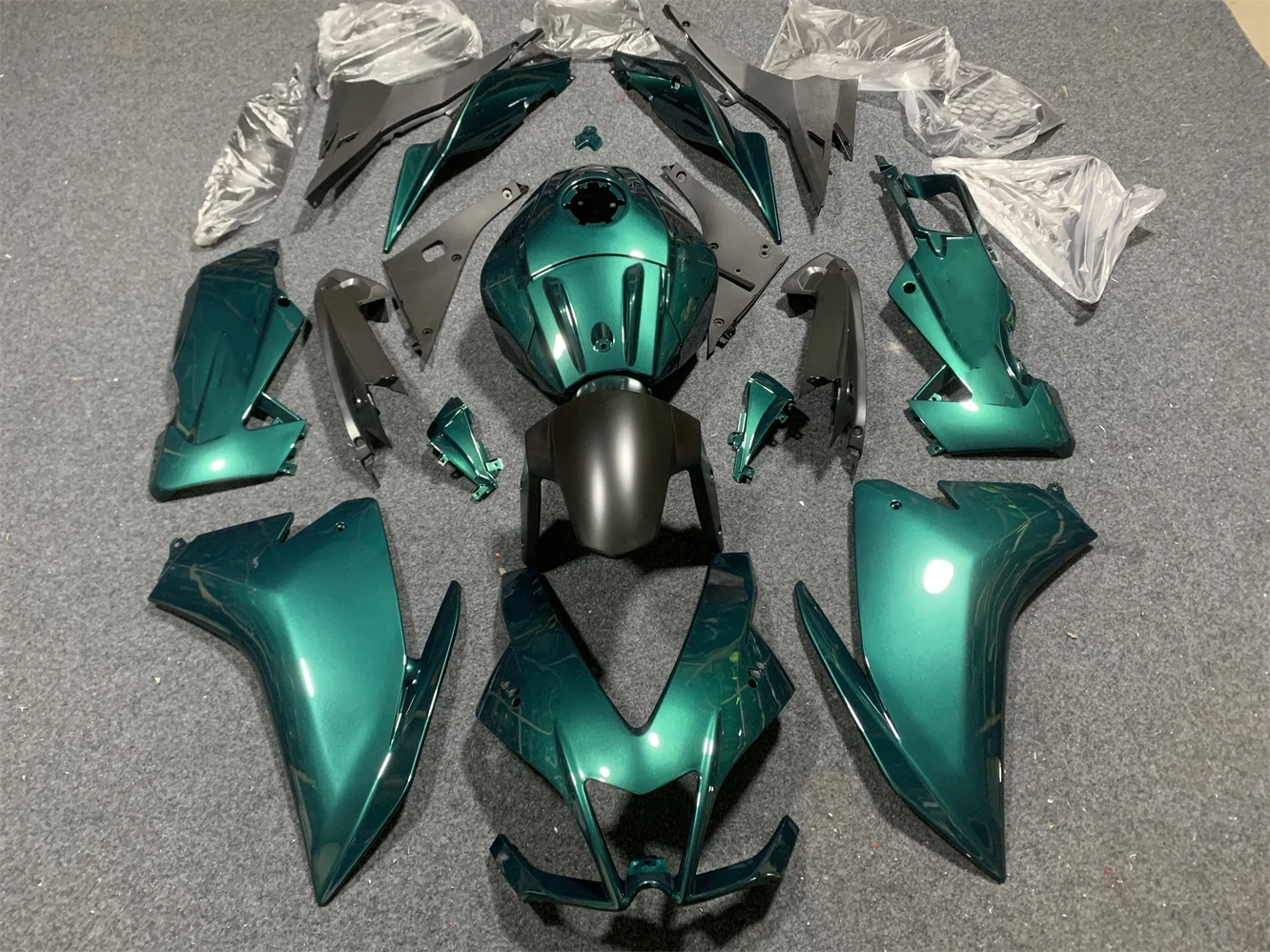 Passend für Aprilia RS4 50 125 RS125 2012 2013 2014 2015 12 13 14 15 Karosserie-Set Neues ABS-Fahrradverkleidungsset Mattschwarz