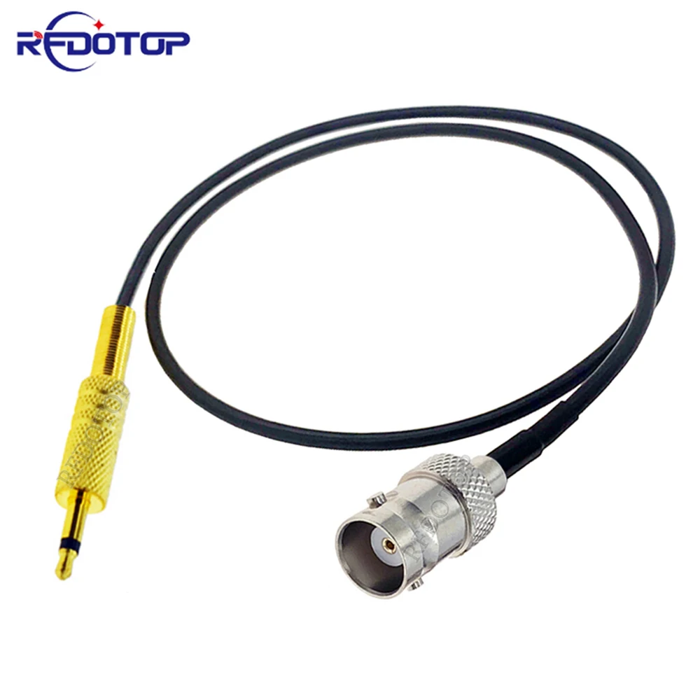 

RG-174 BNC Female to 3.5mm Mono Male 1/8" TS Plug Pigtail CCTV Camera Monitor Antenna Cord 50 Ohm RG174 RF Coaxial Cable Jumper