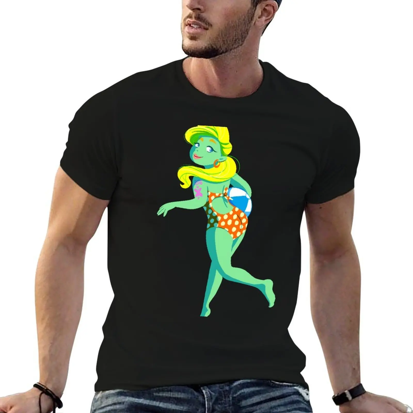 

Beachball T-Shirt funny t shirts cotton mens graphic t shirts man t shirts graphic T-shirt