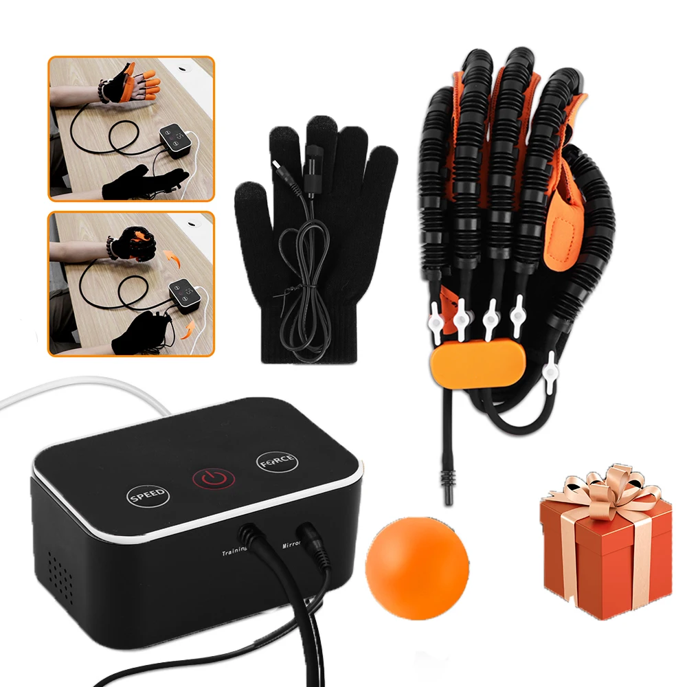 Left Right Rehabilitation Robot Glove Hand Massage Training Device for Stroke Hemiplegia Hand Function Recovery Finger Trainer