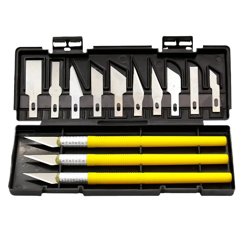 

13Pcs Set Art Carving Cutter With Box Craft Sculpture Paper Cutting Blade Precision Engraving Cutter Hand Tool Carving Tools