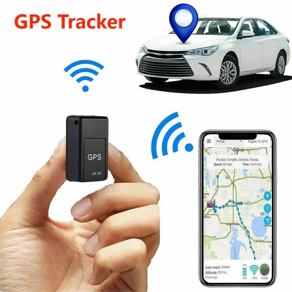 

GF-07 Mini Car GPS Tracker Anti-lost Locator Device Vehicle Real Time Tracking Recording Magnetic Mount SIM Message Positioner