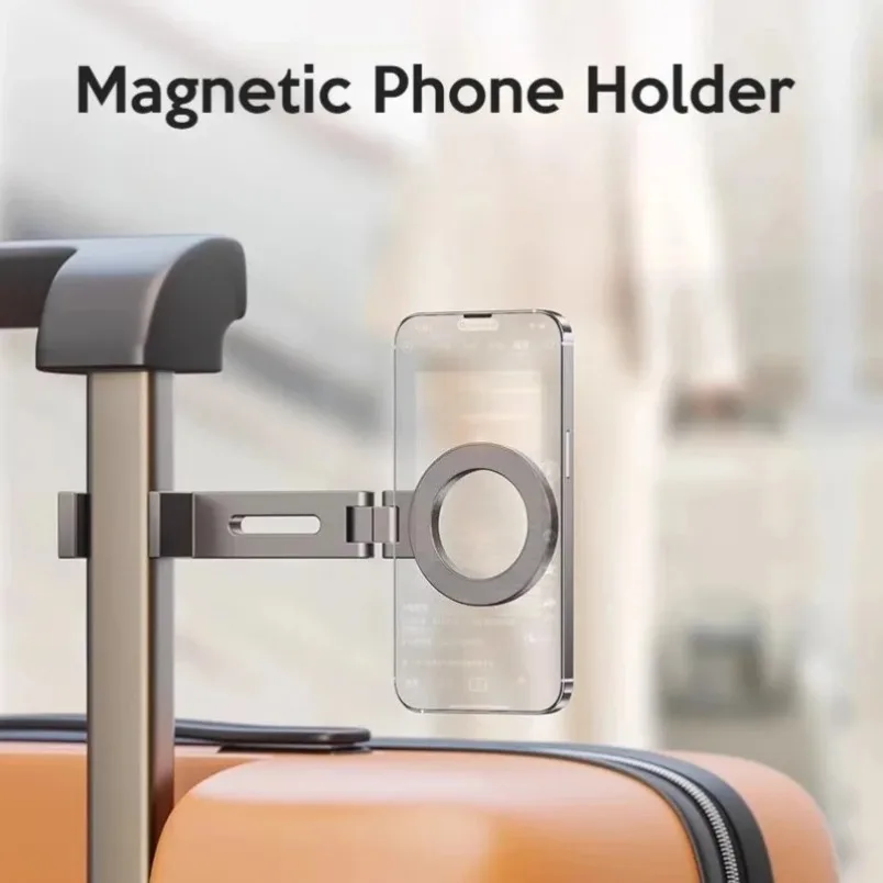 

Airplane Tray Table Phone Holder Magnetic N52 Strong Magnet Anti-Shake Foldable In-Flight Entertainment Stand for Travel