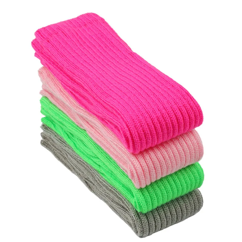 Girls Female 50cm Knitted Leg Warmers Women Yoga Boot Socks Warm Leg Cover for Gym Fitness Dance Ballet Exercising