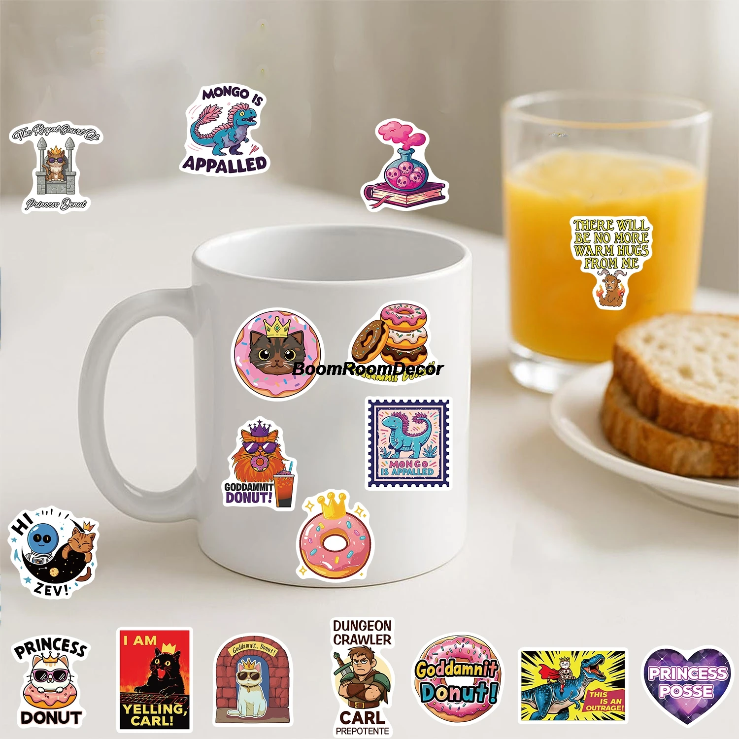 50PCS Stickers Dungeon Crawler Carl Nostalgia Cartoon Skateboard Skateboard Art Picture Home Bar Decoration Chambre Sticker