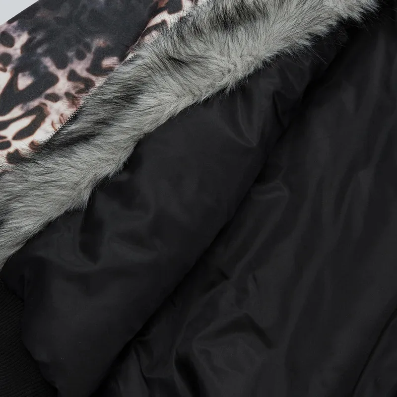 الرجال السترات الشتوية معطف الفهد رشاقته أفخم الدافئة سترات خمر المتضخم الهيب هوب مبطن الستر أبلى #6