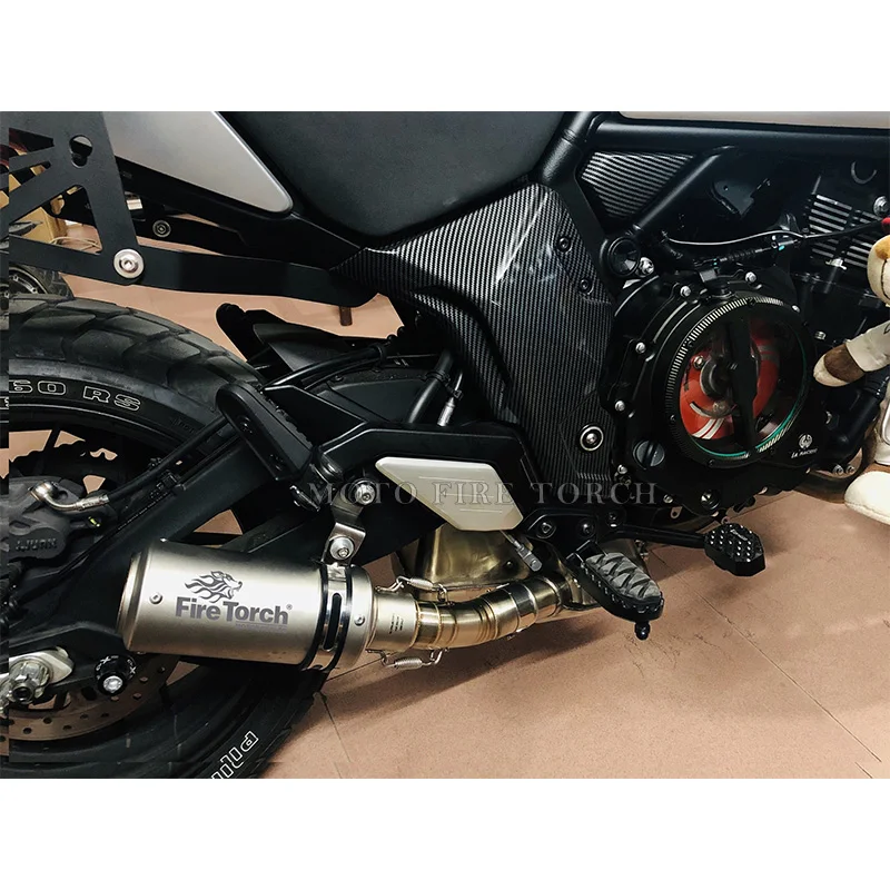 Slip On For CFMOTO CLX-700 CLX700 SPORT Motorcycle Exhasut System Modified Muffler 51mm Middle  Link Pipe