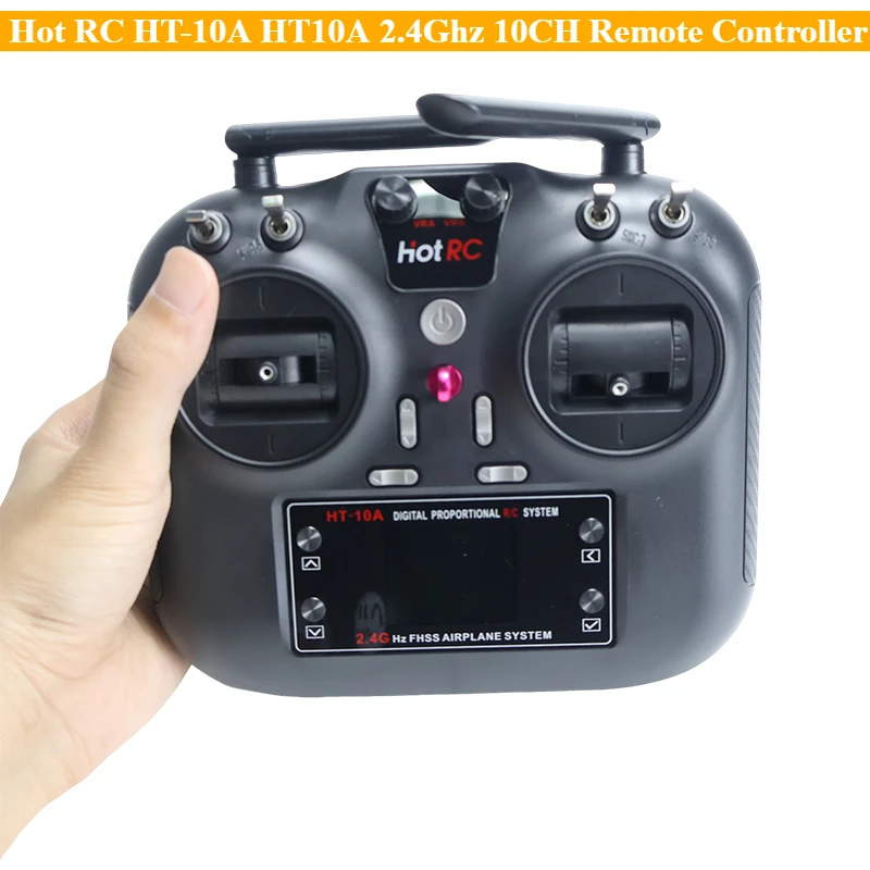 

Hot RC HT-10A HT10A 2.4Ghz 10CH Remote Controller Transmission Machine F-10A F10A Receiver for RC Aircraft Vehicle Boat Drone