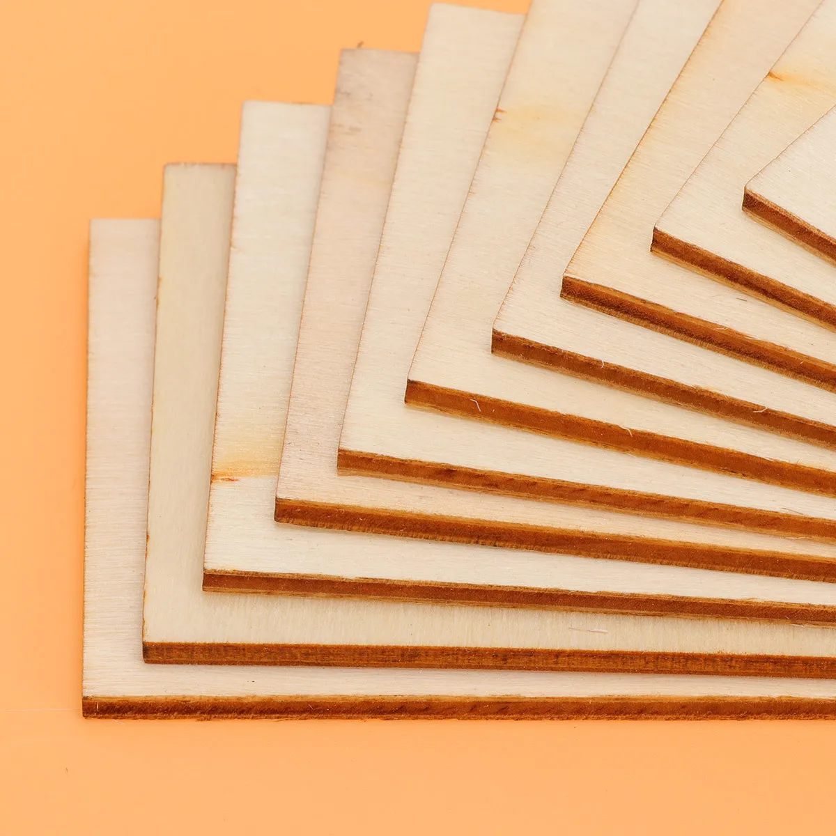 

60pcs 7.6X5.1Cm Natural Wood Slices Rectangular Wooden Chips Diy Handicraft Decorative Accessories For Crafts Home Wall
