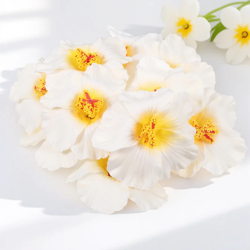 

10Pcs Hibiscus Flowers Decoration Eva Material DIY Accessory for Photography Props Home Bar Clothes Party Decor
