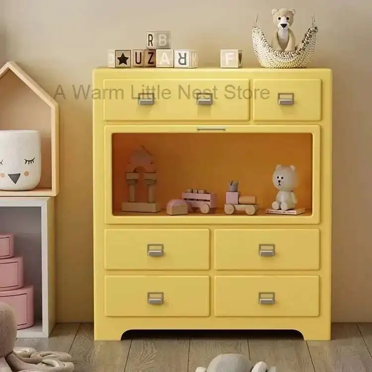 

Chest of 6 Drawers Display Sideboards Cabinet Drawer Storage Dresser Living Room Side Wine Cabinet Bedroom Meuble Tv Organizer