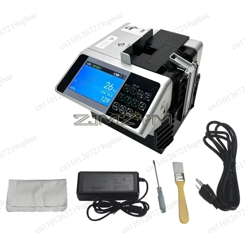 Rechargeable Cash Counting Machine With LCD Display, 2260 Bills Per Minute Mix Sort Count Portable Bill Counter