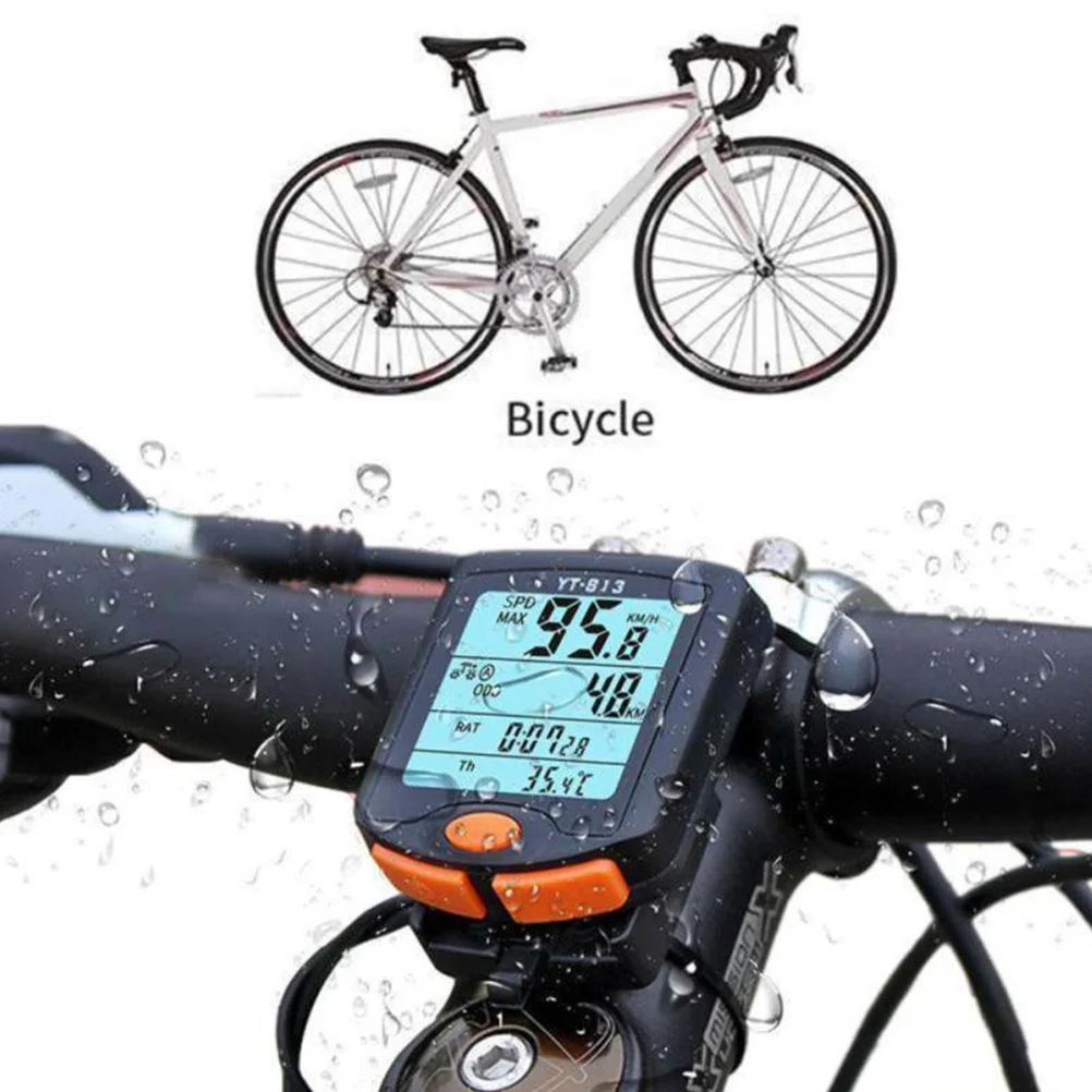 

Wired Waterproof Bike Code Table for 4-40 Inch Bikes Cycling Computer Odometer Speedometer Stopwatch Speeding Alert Backlight