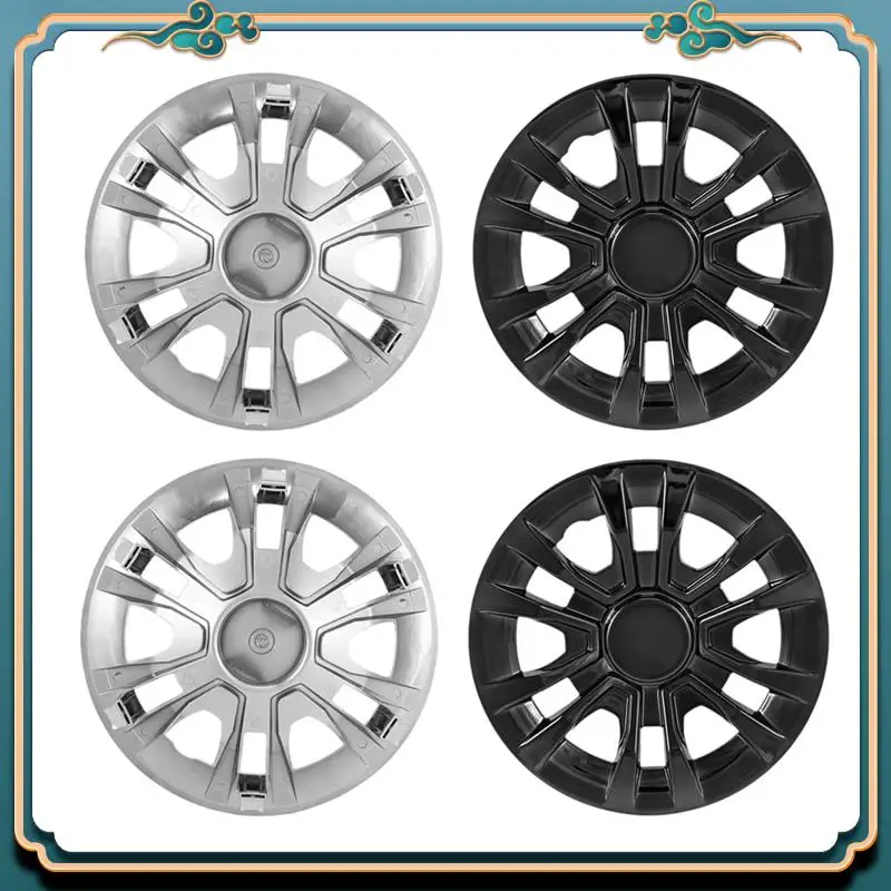 Universal 4Pcs Golf Cart Hub Caps 8