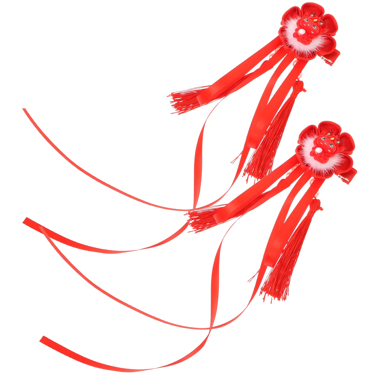 

Dragon Tassel Hair Clips Chinese New Year Accessory For Women Small Hair Accessories Styling Tools For Weddings Proms
