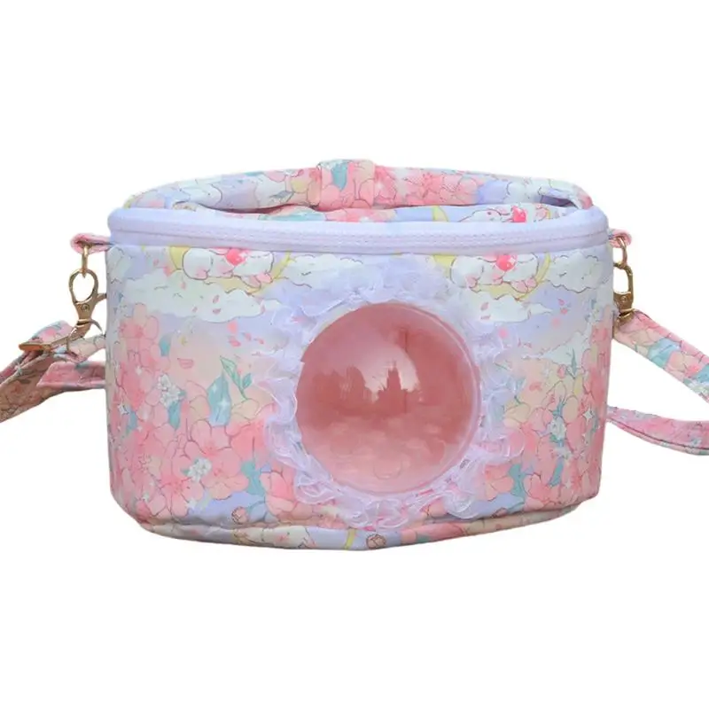 

Hamster Handbag Portable Travel Carrier For Hamsters Adjustable Shoulder Strap Anti-Scratch Cage For Chinchilla Bunny Pet Travel