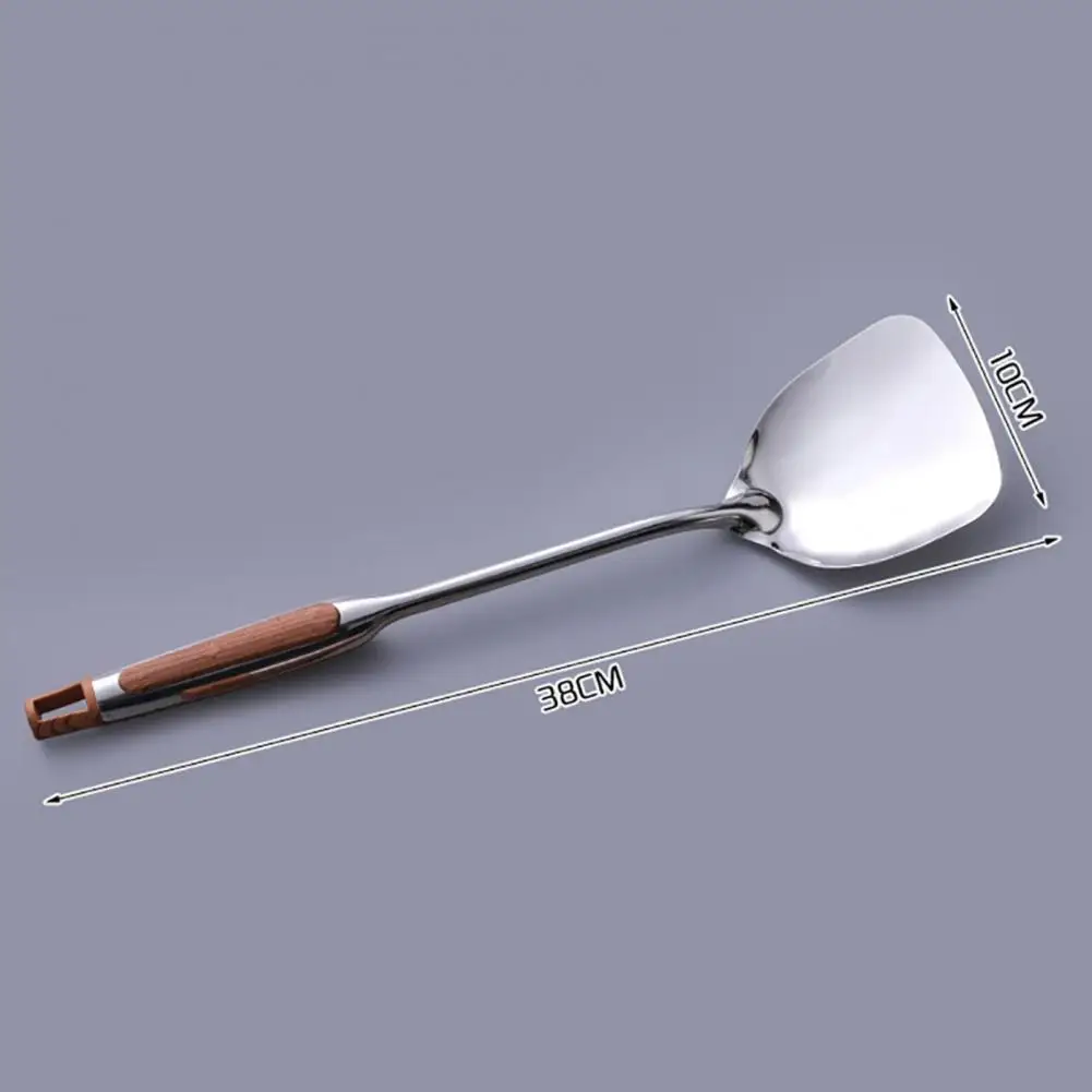 Useful  Kitchen Tool Lightweight Spatula Shovel Turner Ladle Anti-corrosion Silver Kitchen Utensil for Dining Room