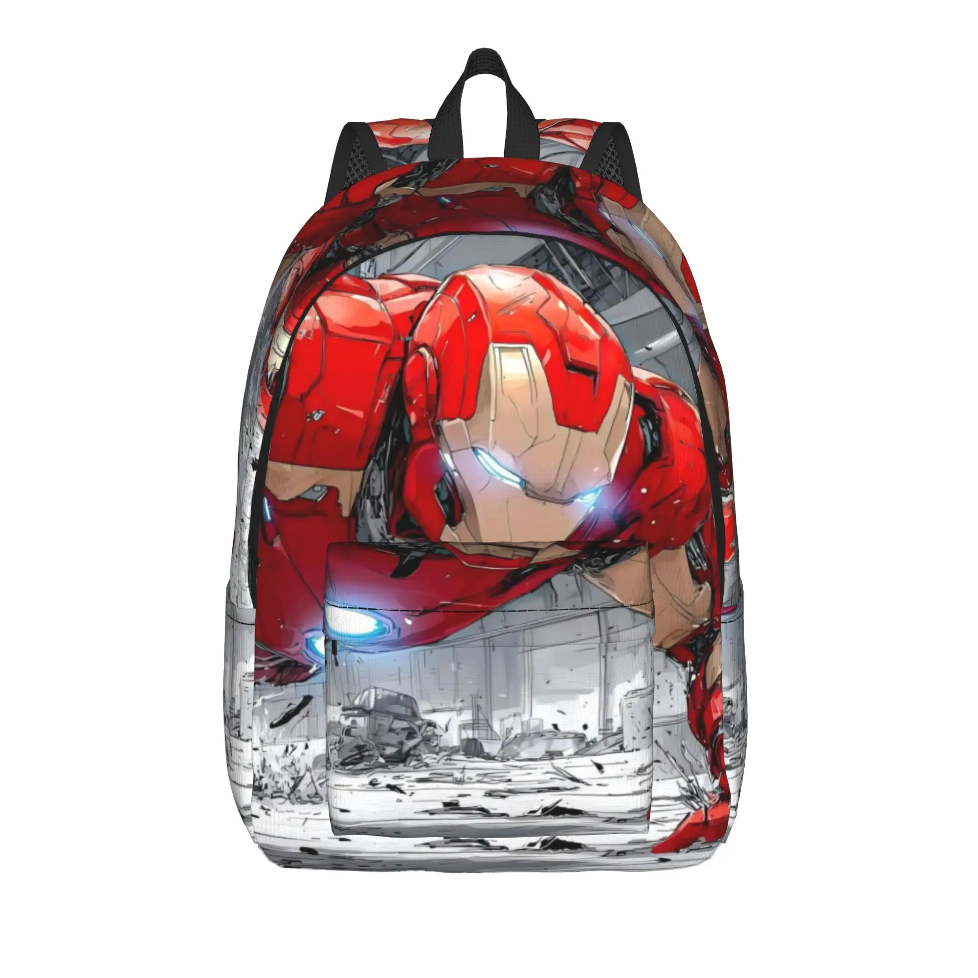 

Back to school season Iron Man STARK INDUSTRIES Schoolbag Marvel Men Women Adult New Backpack