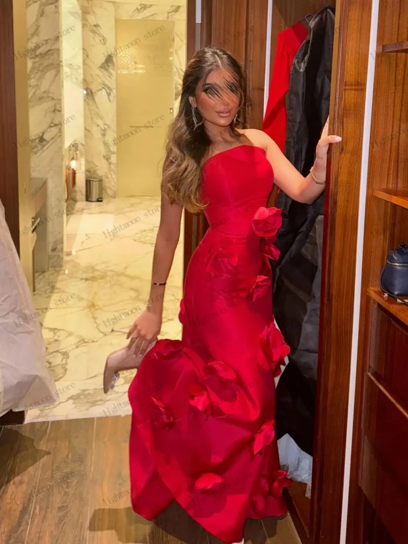 Robes De soirée De luxe robe De bal en Satin Appliques sans manches dos nu Robes pour fête formelle Sexy robes De Gala personnalisé