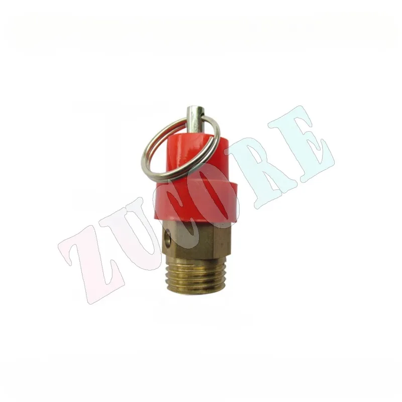 Air compressor safety valve small red cap pull ring automatic exhaust pressure relief pressure limiting valve