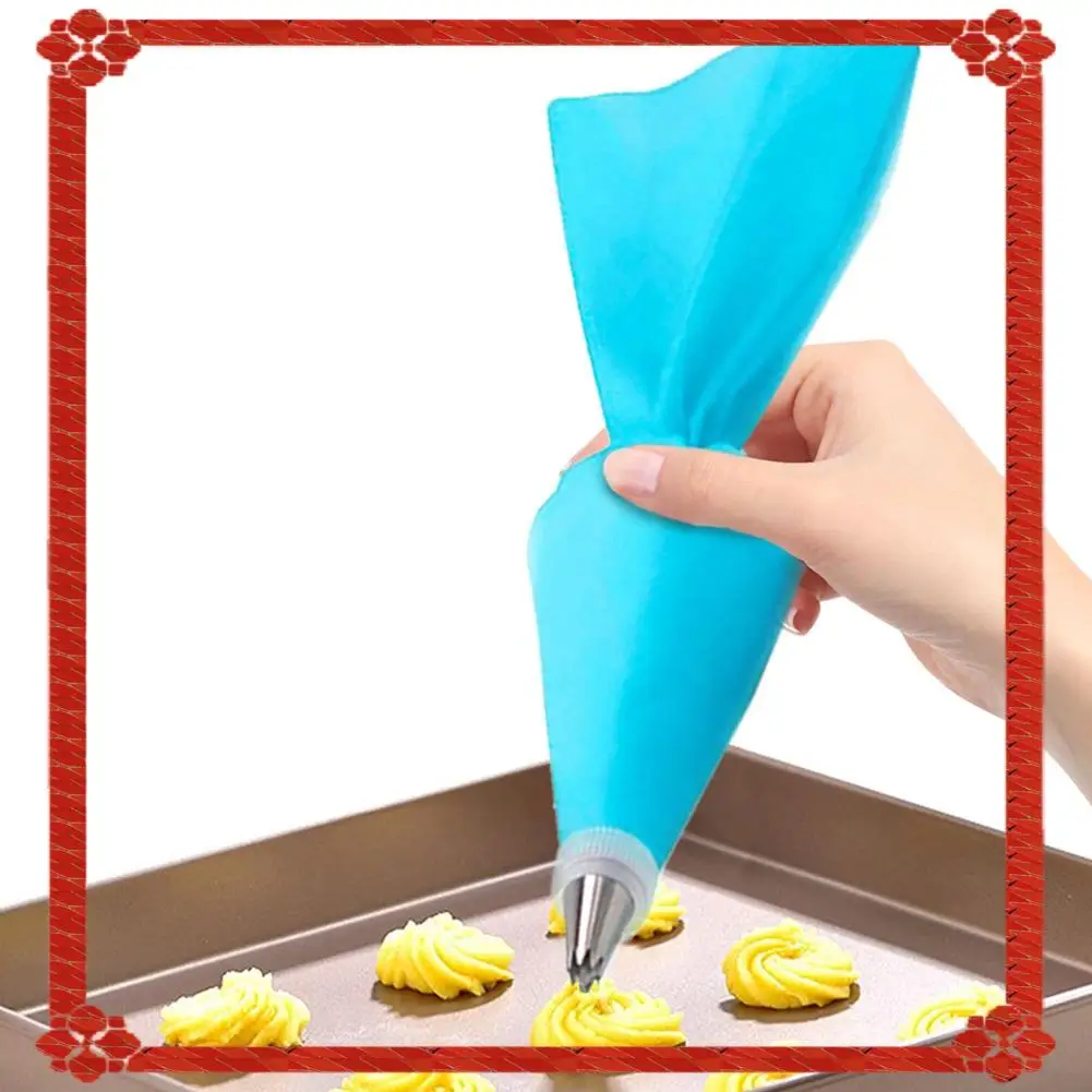 تسليم 24 ساعة 8 قطعة/المجموعة/المجموعة كيس المعجنات نصائح المطبخ كعكة الجليد الأنابيب كريم أدوات تزيين الكعكة قابلة لإعادة الاستخدام + 6 فوهة مجموعة #5