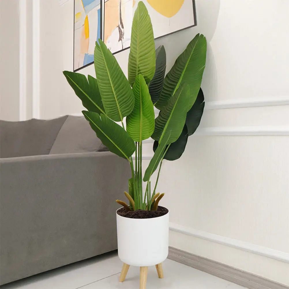 1Set Round Floor Flowerpot Self Watering Planter Automatic Water Absorption Pot with Water Level Indicator for Indoor Outdoor