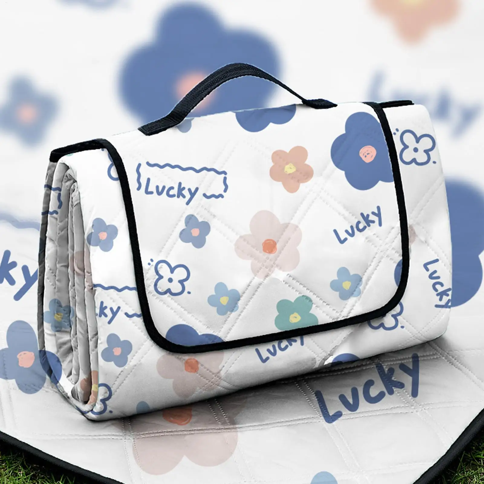 

Большой складной коврик для пикника 78x78 дюймов, водонепроницаемый, моющийся, для кемпинга, пляжа, парка, газона, путешествий