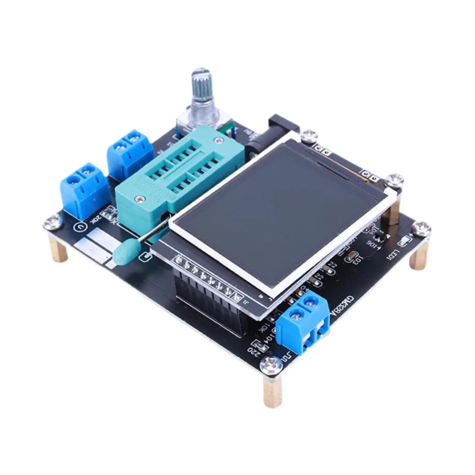 Transistor Tester Voltmeter,Full Color Screen Graphics Professional Triode PWM Square Wave Meter