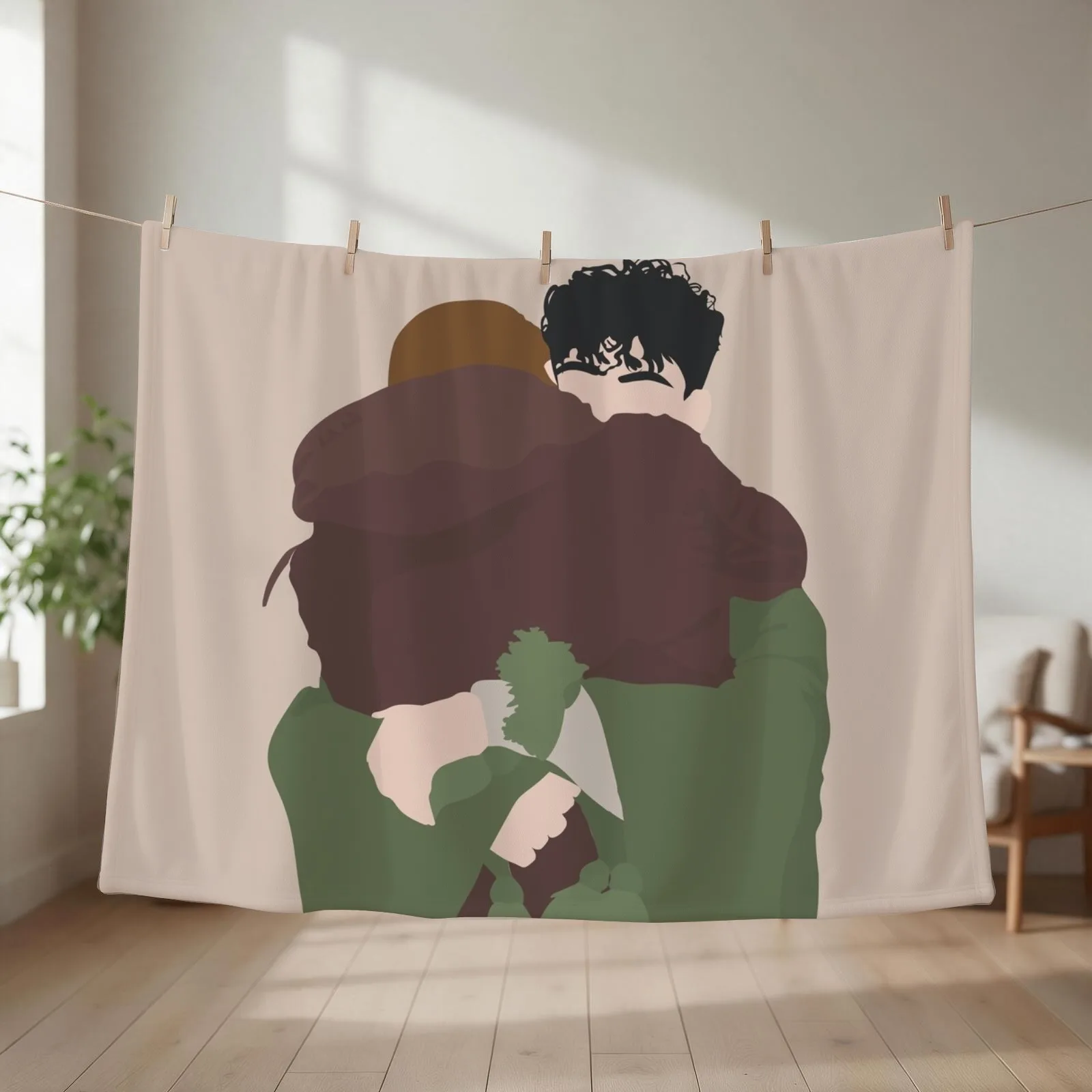 you look so cuddly like that. do i? yeah. Throw Blanket blankets and throws Sofa Quilt valentine gift ideas Vintage Blankets