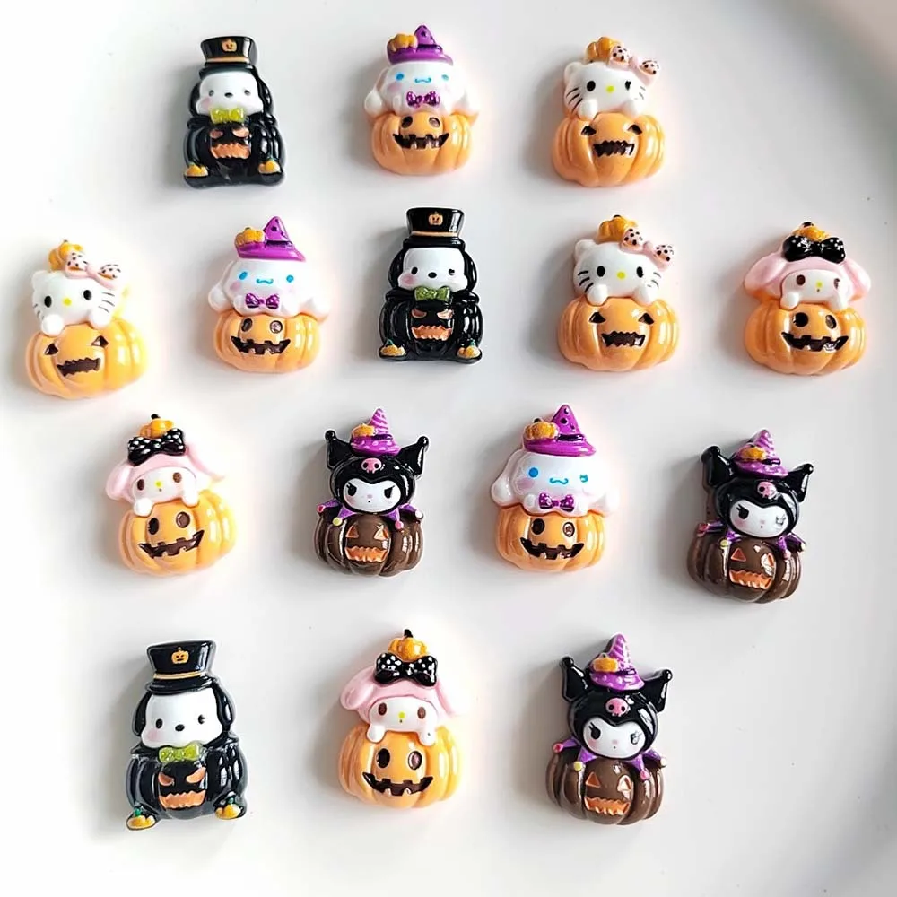 Miniso DIY 樹脂アクセサリーハロウィンサンリオカボチャクリーム接着剤携帯電話ケース装飾ヘアピンゴムバンドアクセサリー