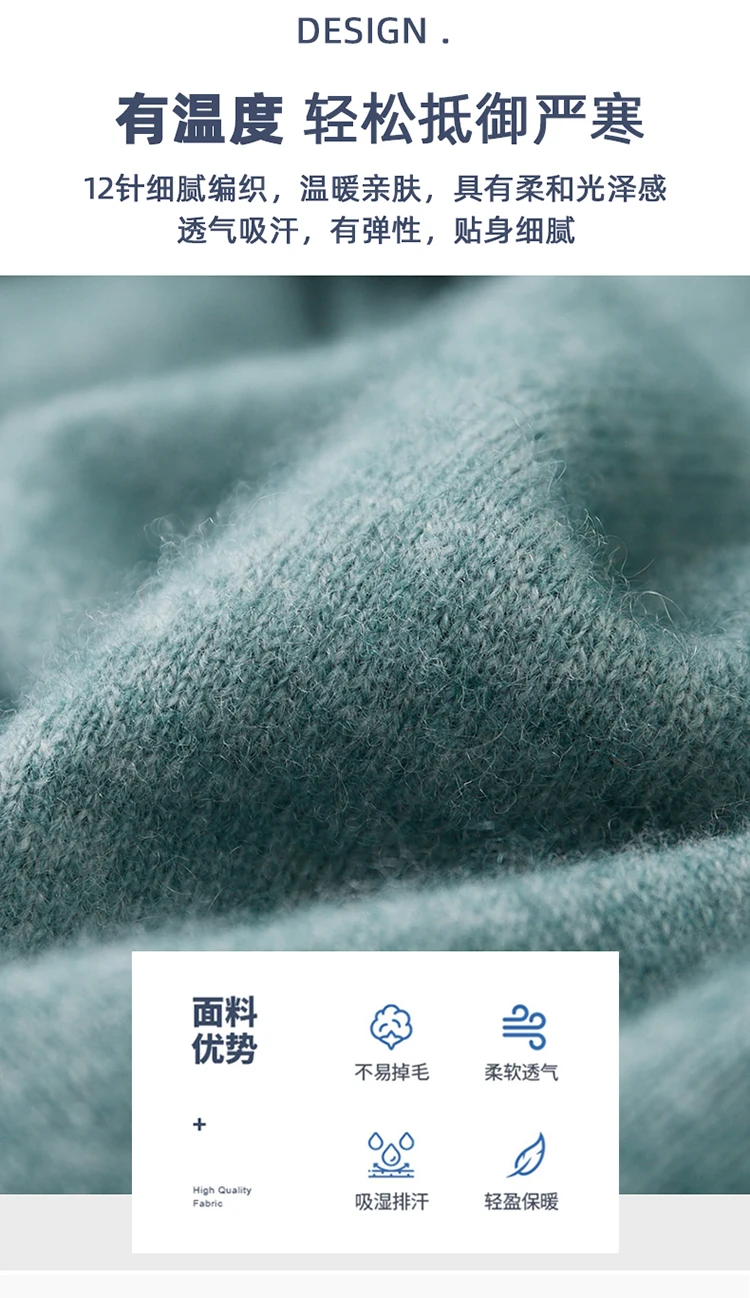 LHZSYY 100%Merino Wool Hot Cardigans Men Lapel Pullover Long Sleeve POLO Neck Sweaters Loose Tops Knit Clothing Large Size Shirt