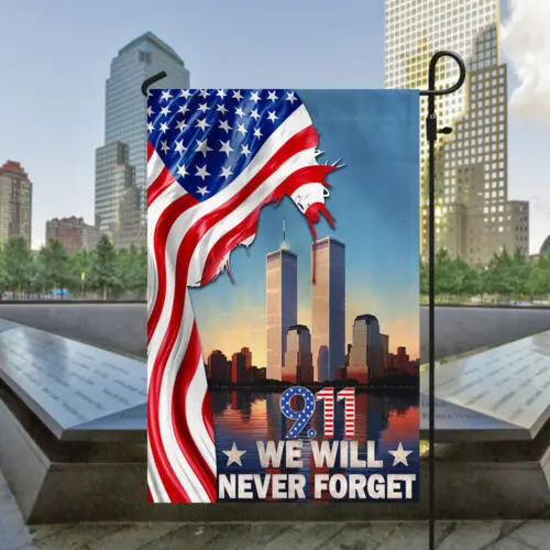 911 Patriot Day, September 11 Never Forget American Jesus Flag Garden Flag AAL HHM WZZ yyi