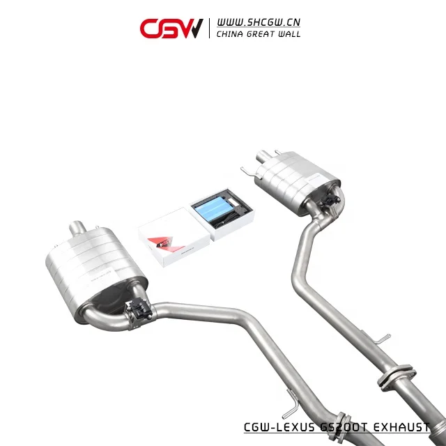 SUS 304 or Titanium Active Sound Valve Exhaust Catback System for RC200T GS200T Gs300 2.0T MY 2015 - view 6