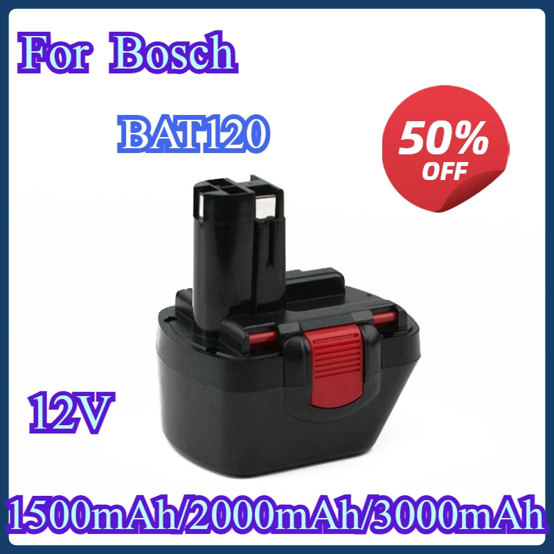 

12V 3000mAh Battery For Bosch 12V Drill GSR 12 VE-2,GSB 12 VE-2,PSB 12 VE-2, BAT043 BAT045 BAT120 Replacement Power Tool Battery