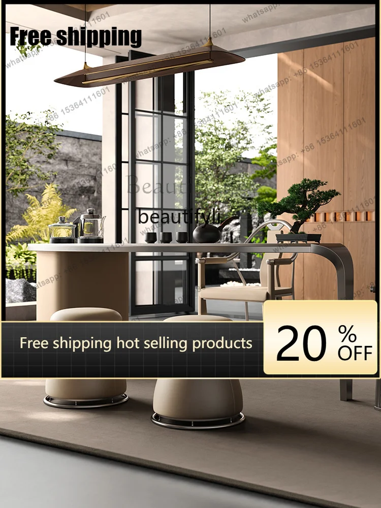 Factory CustomizationItalian rock slab balcony tea table chair tea table simple living room home