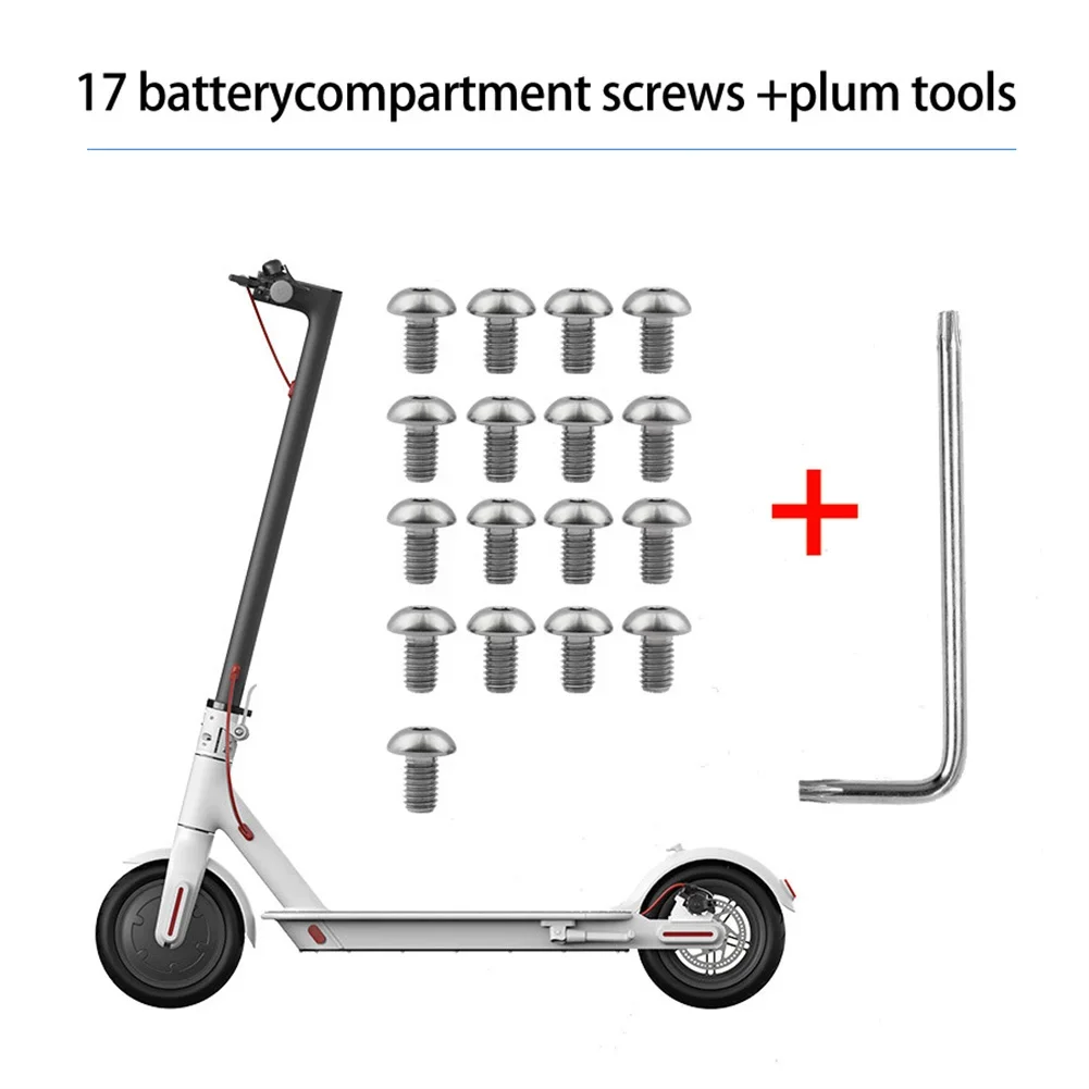 17pcs Screws Electric Scooter Bottom Cover Steel Screw For-Xiaomi Pro Pro2 1S Kick electric Scooter