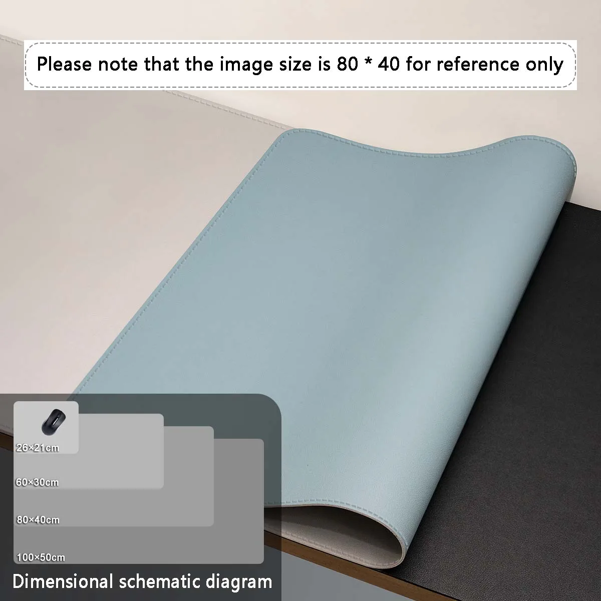 Mauspad Große Größe Büro Schreibtisch Schutz Matte PU Leder Wasserdichte Desktop Tastatur Schreibtisch Pad Gaming Mousepad PC Zubehör