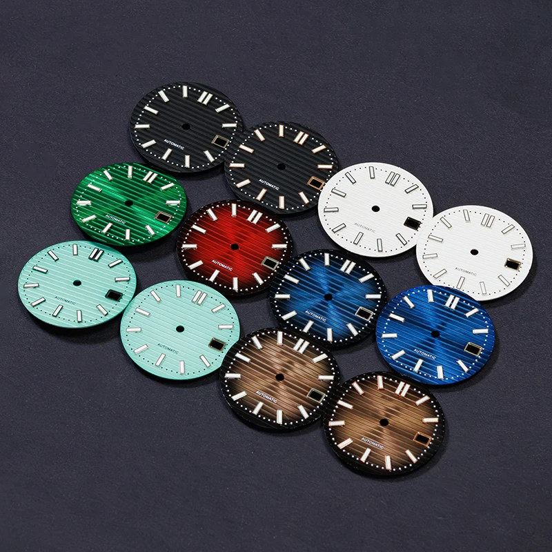 

NH35 dial 30.5mm Nautilus modified dial watch accessories green luminous suitable for fitting NH35/36 movement