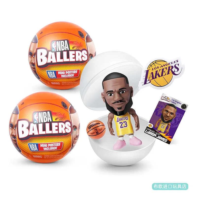 ZURU Mini Figure Blind Box Basketball Star Cartoon PVC Collectible Model Desktop Ornament Car Decor Birthday Gift For Kids Boys view 2